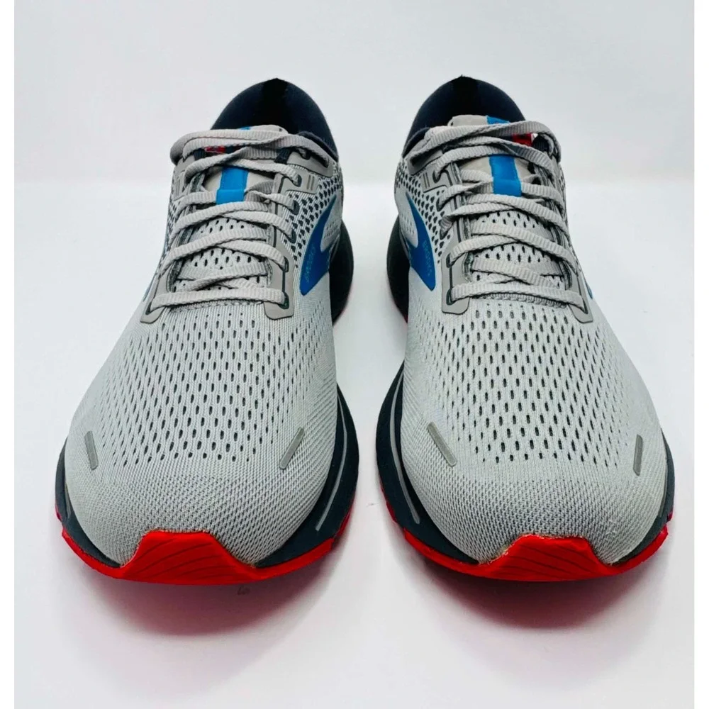 Brooks Ghost 14 Men's Size 13 D Running Shoes Gray Blue Red 1103691D078 Comfort